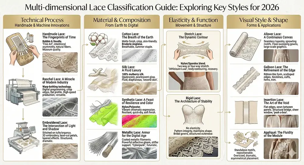 Multi-dimensional Lace Classification