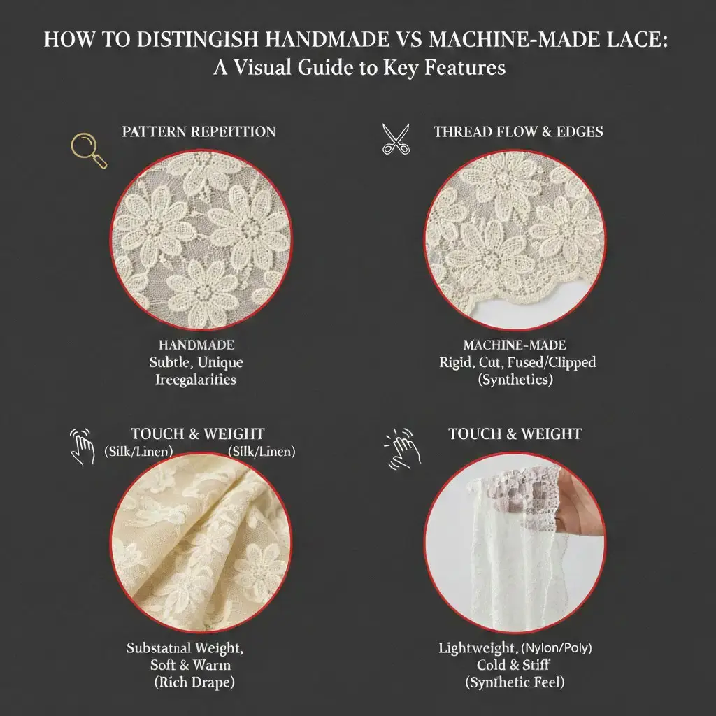 How to Distinguish Between Handmade and Machine-Made Lace