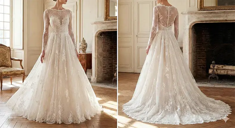 Chantilly Lace the Preferred Choice for Wedding Dresses