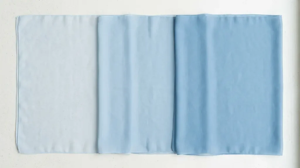chiffon layering changes color