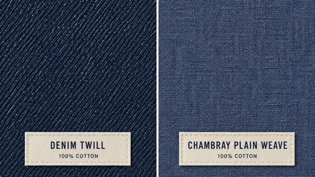 Denim vs Combed Fabric