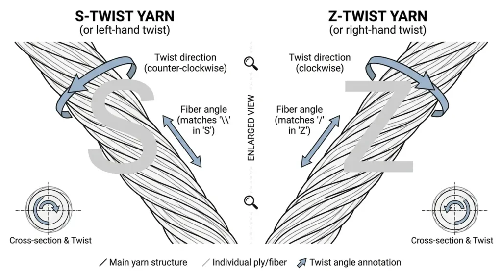 S-twist and Z-twist