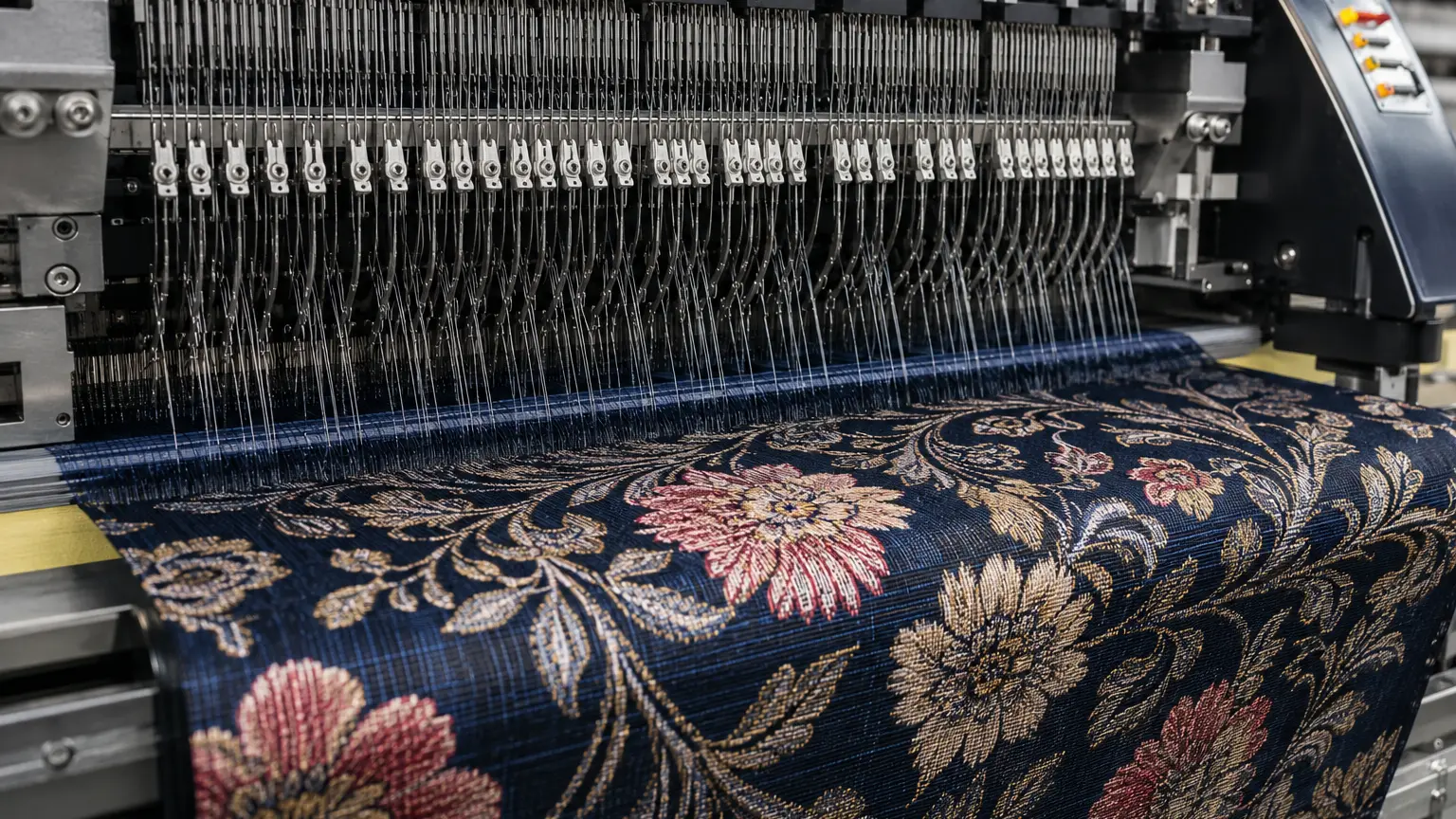 computerized Jacquard loom in operation