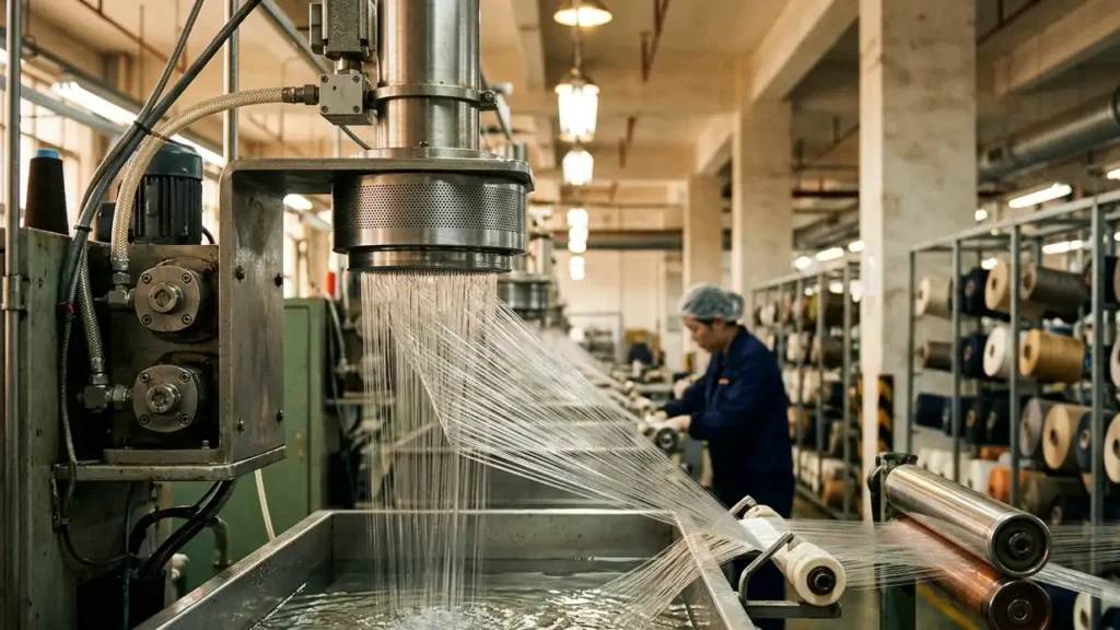 thin synthetic fibers
