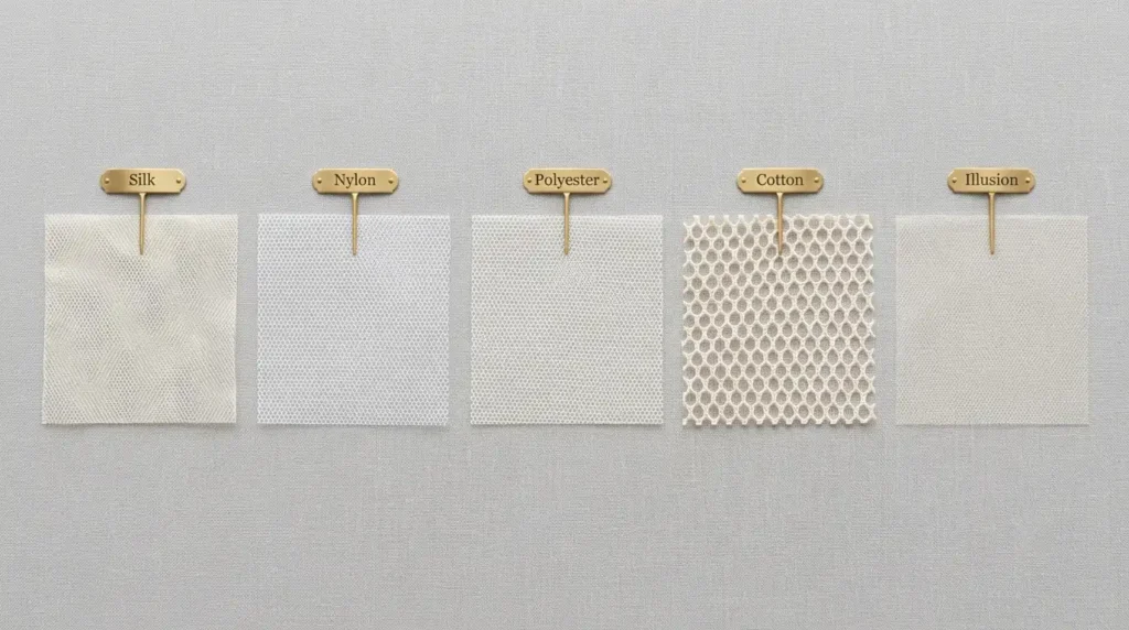 types of tulle fabric comparison